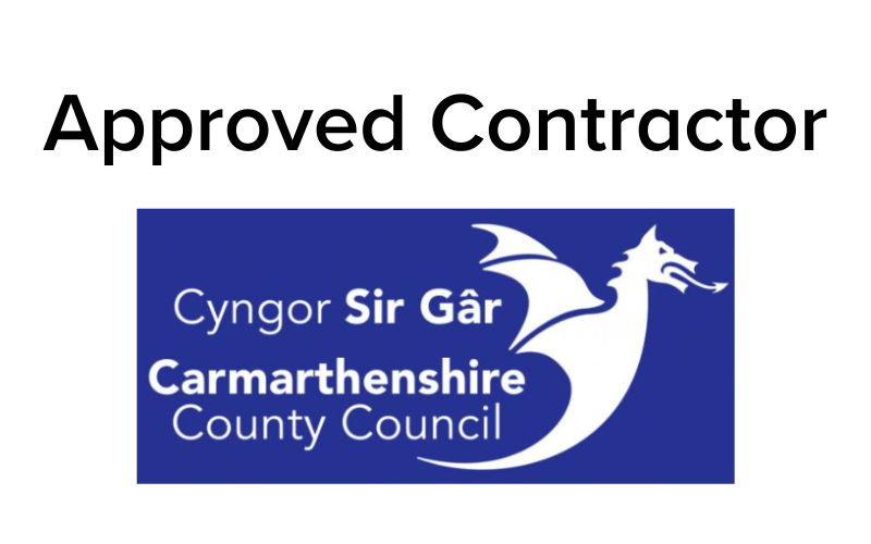 Approved contractor for Carmarthenshire County Counil